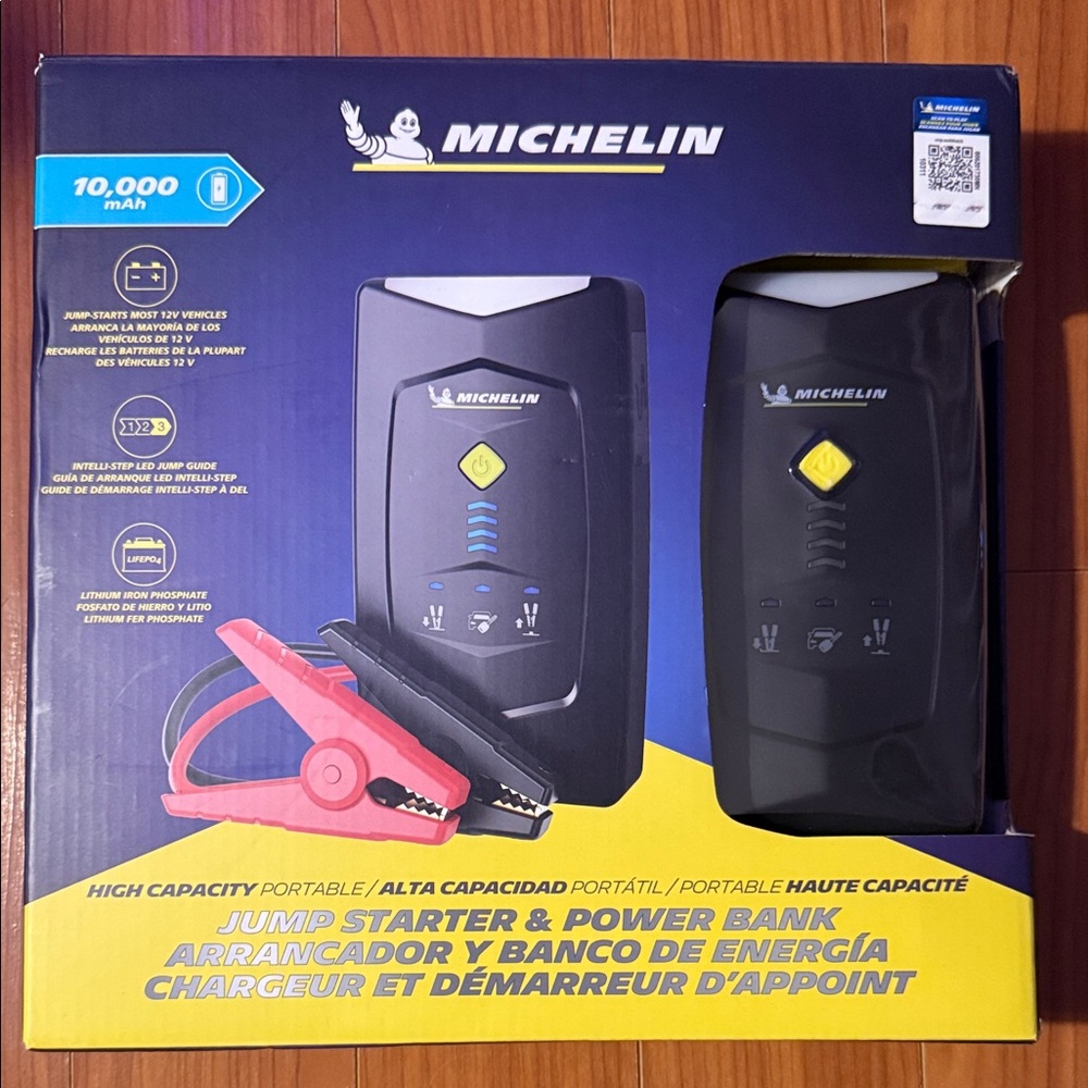 Michelin Portable Jump Starter & Power Bank 10,000mAh LiFePO4